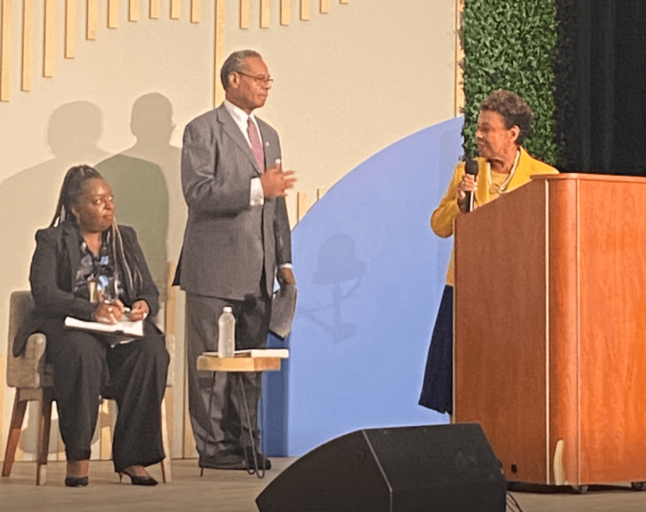 Kimberly Bryant, Rep. Cleaver and Rep. Barbara Lee at CBC ALC 2023