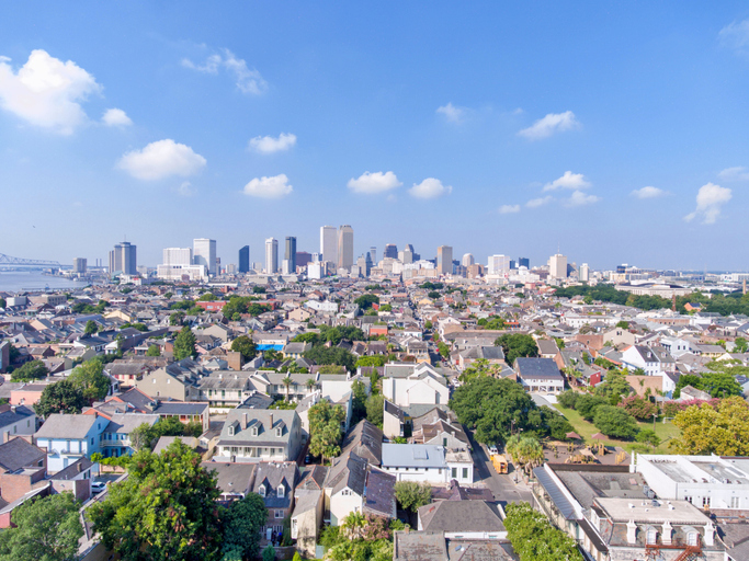 New Orleans, Louisiana skyline in July