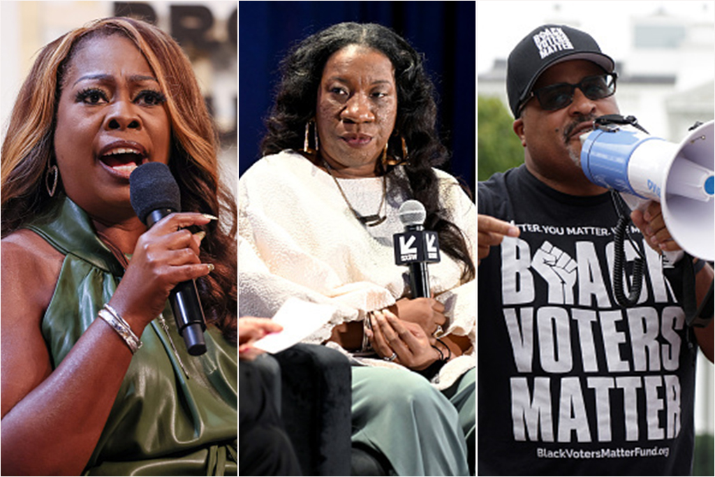 LaTosha Brown, Tarana Burke and Cliff Albright