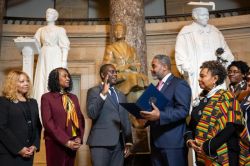 CONGRESSIONAL BLACK CAUCUS HOLDS CEREMONIAL SWEARING-IN FOR U.S. HOUSE REPRESENTATIVE GABE AMO