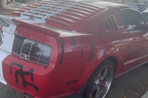 Reginald Scott car vandalized racism