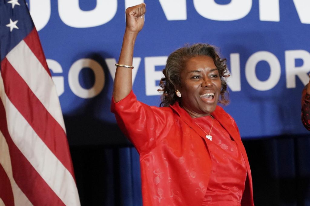 Virginia Gubernatorial Election Night At The Glenn Youngkin Headquarters