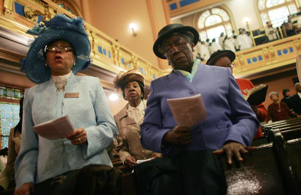 The Faithful Celebrate Easter At Harlem Church