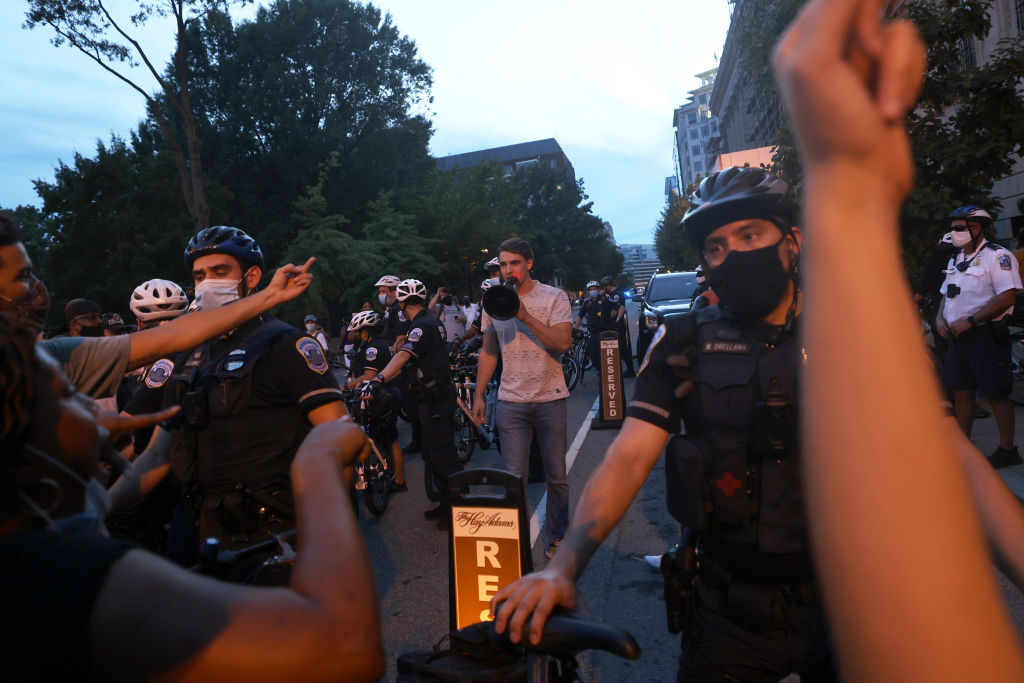 Protests Held In Washington, DC In Response To Republican National Convention