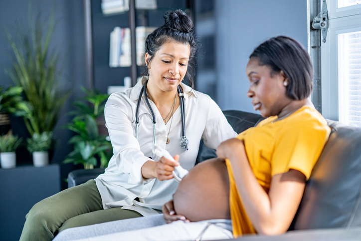 Midwife in Home Check-Up