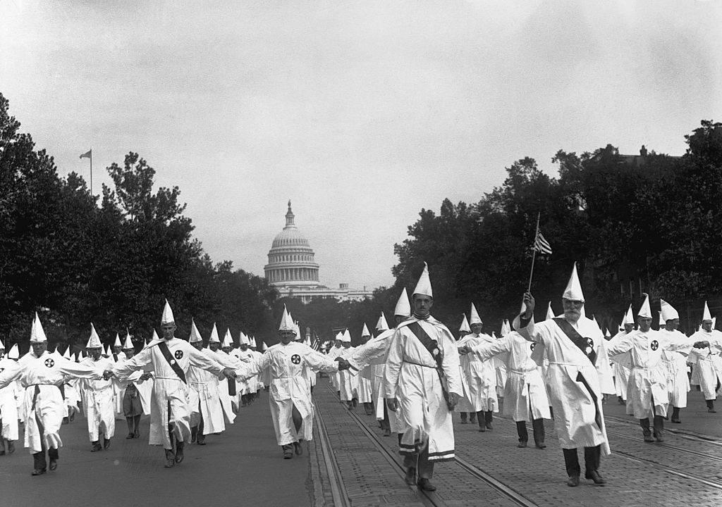 Ku Klux Klan Holding a March