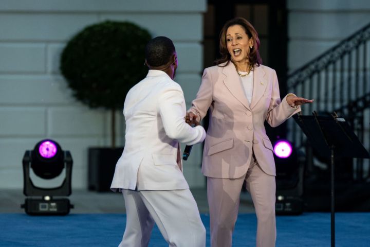 VP Harris got down!