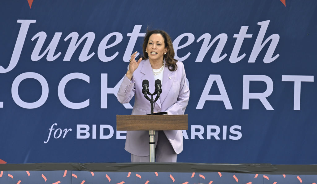 US Vice President Kamala Harris joins a Juneteenth celebration in Atlanta