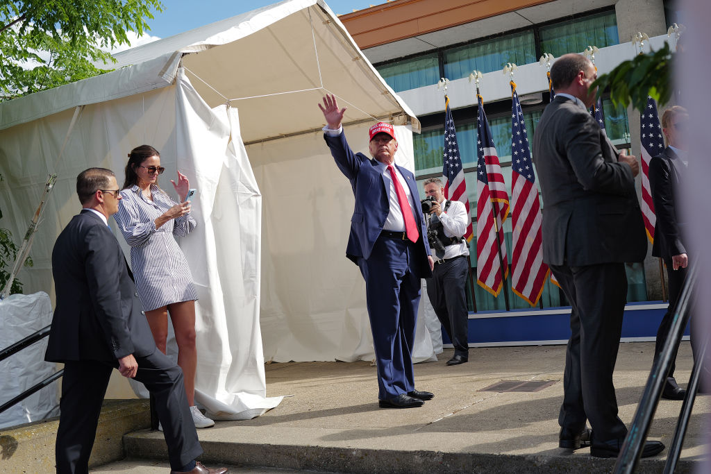 Donald Trump Campaigns For President In Racine, Wisconsin