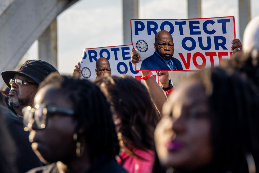 57th Anniversary Of March Across the Edmund Pettus Bridge Remembered In Selma