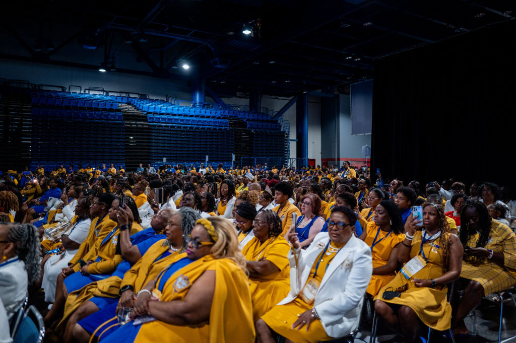 Vice President Kamala Harris Speaks At Sigma Gamma Rho Sorority's Boule In Houston