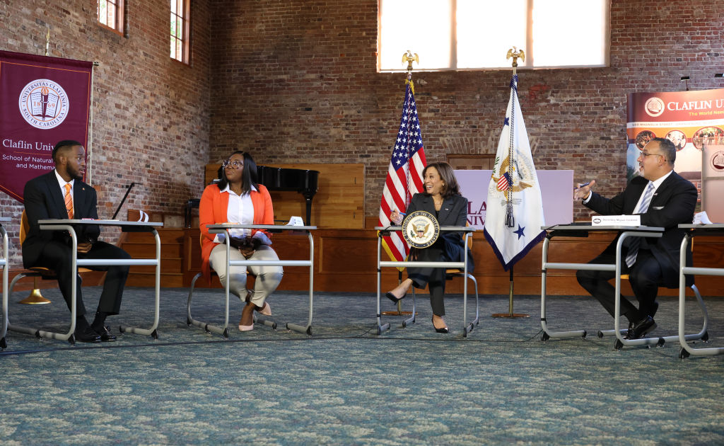 Vice President Kamala Harris and U.S. Secretary of Education Miguel Cardona Participate in Panel Discussion at Claflin University