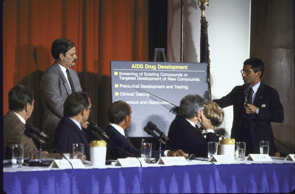 Ronald W. Reagan and Anthony Fauci