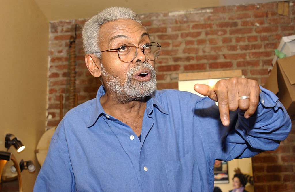 Amiri Baraka Prepares for a Performance