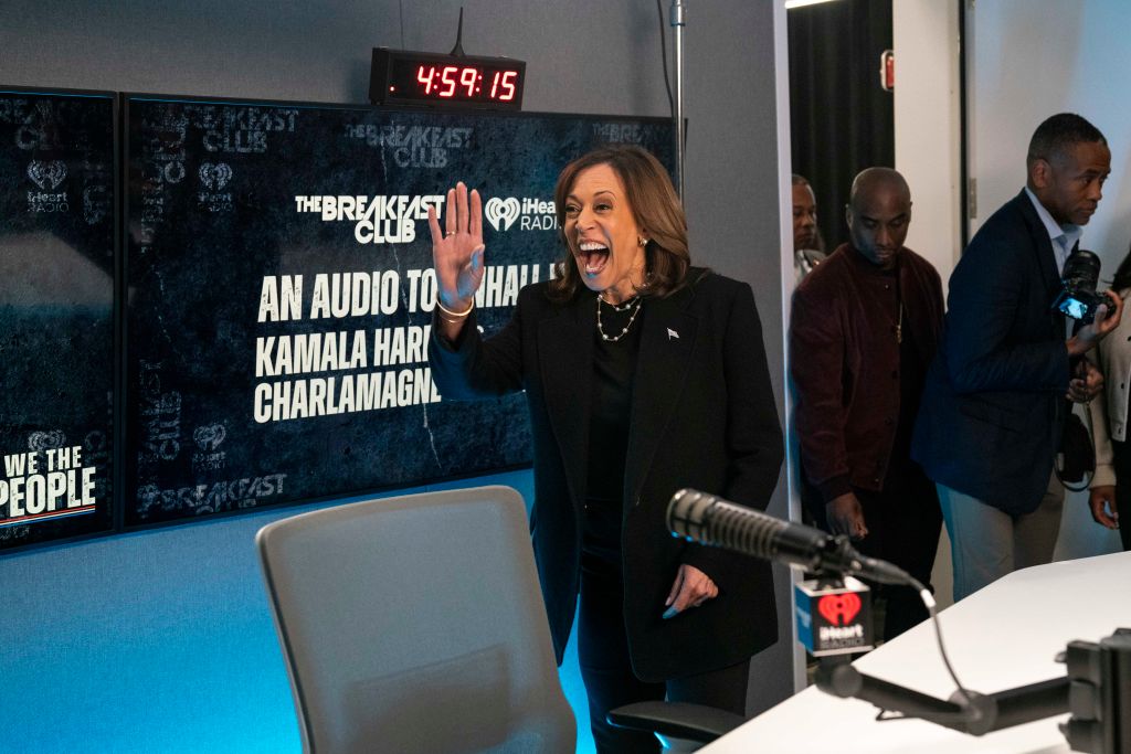 Detroit, MI - October 15: Democratic nominee Vice President Kam