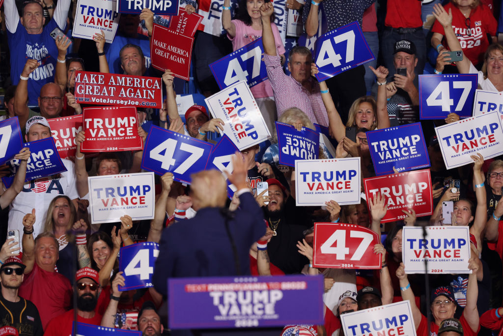 GOP Presidential Candidate Donald Trump Holds Campaign Rally In Wilkes Barre, Pennsylvania