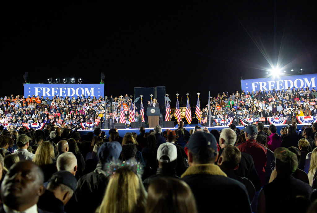 Democratic presidential nominee, U.S. Vice President Kamala...