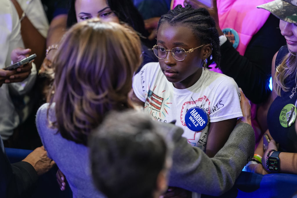 Democratic Presidential Nominee Kamala Harris Campaigns In Atlanta