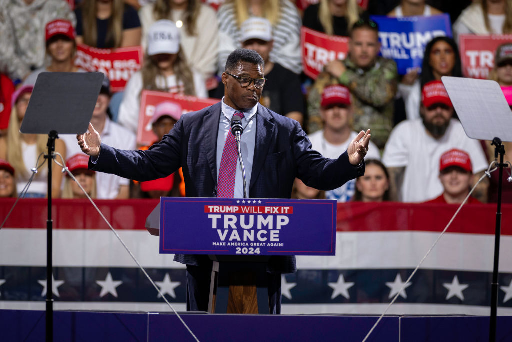 Republican Presidential Nominee Donald Trump Campaigns In Macon, Georgia