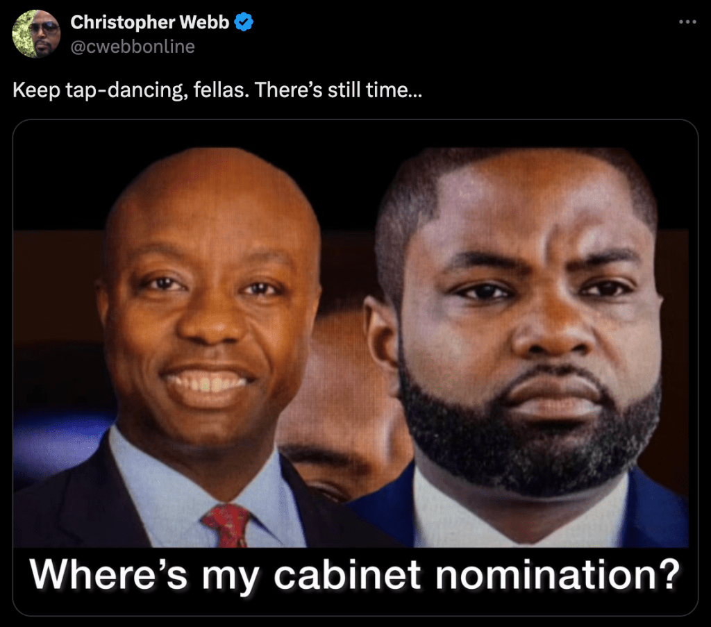 social media posts about Trump cabinet picks