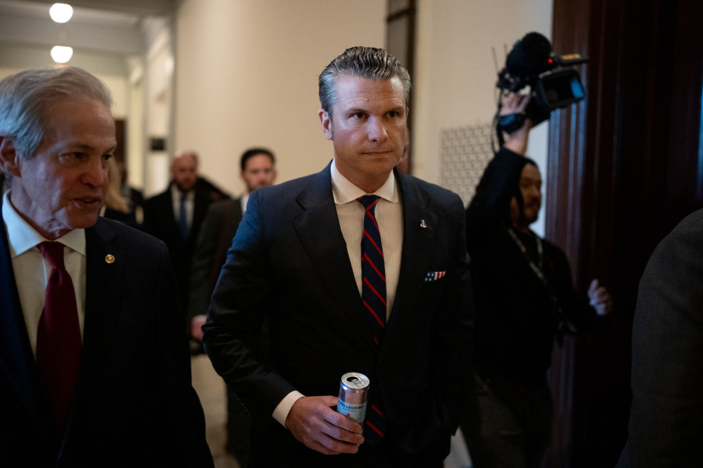 Defense Secretary Nominee Pete Hegseth Meets With Sen. Tuberville On Capitol Hill