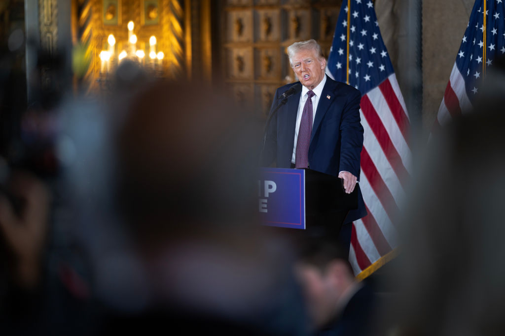 President-Elect Trump Holds Press Conference At Mar-A-Lago