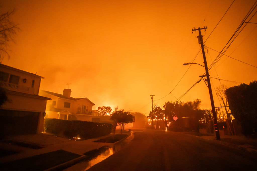 Powerful Winds Fuel Multiple Fires Across Los Angeles Area