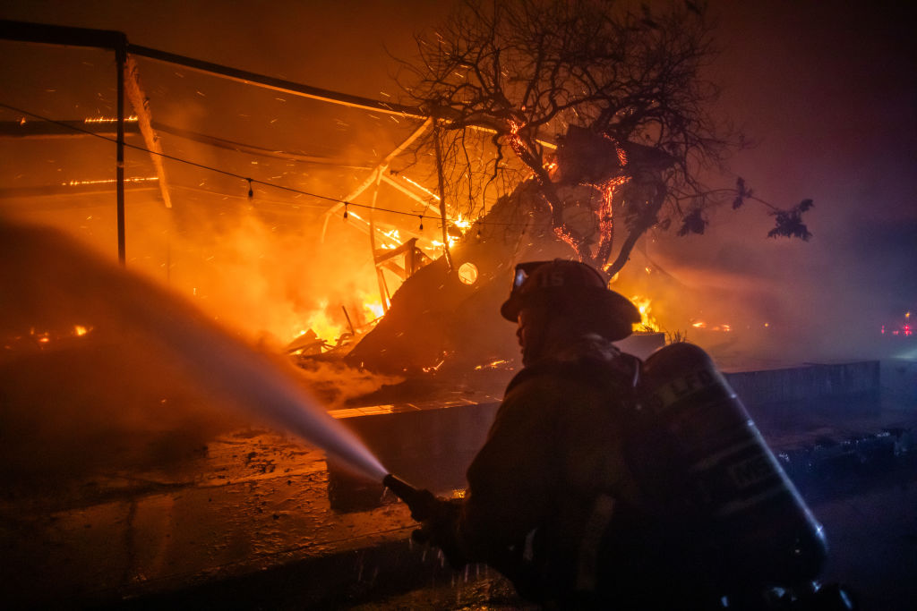 Powerful Winds Fuel Multiple Fires Across Los Angeles Area