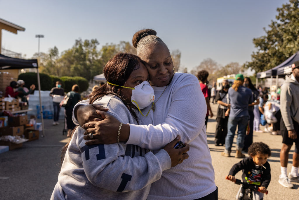 Black community members of Aladena deal with the aftermath of the Eaton fire as Black Los Angeles comes and supports them