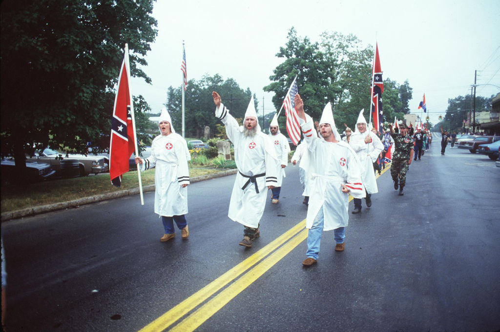 Ku Klux Klan rally.