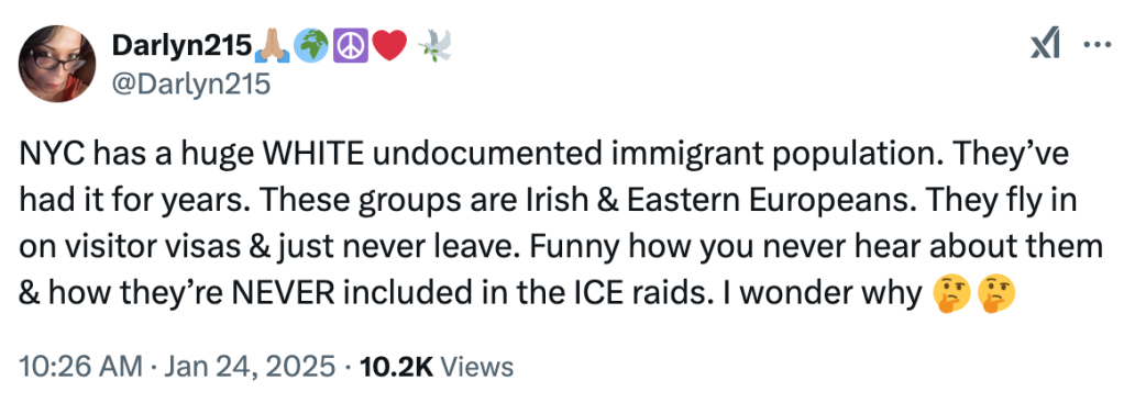 ICE raids posts on X