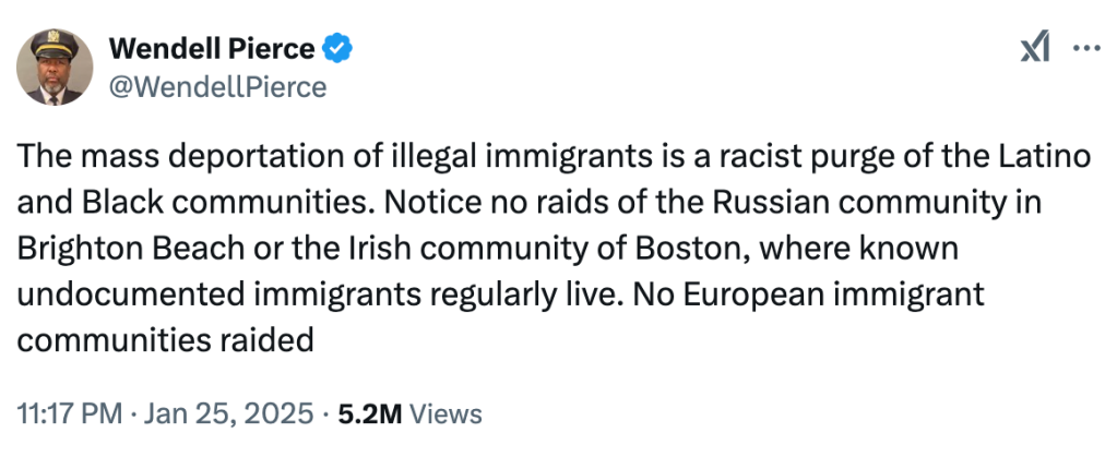 ICE raids posts on X
