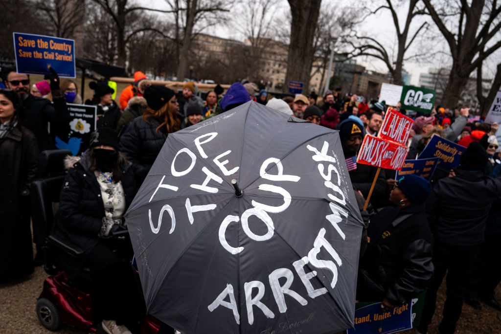 American Federation Of Government Employees Rally To Save The Civil Service