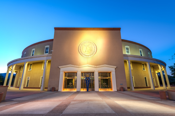 Santa Fe, New Mexico, USA at New Mexico State Capitol 
