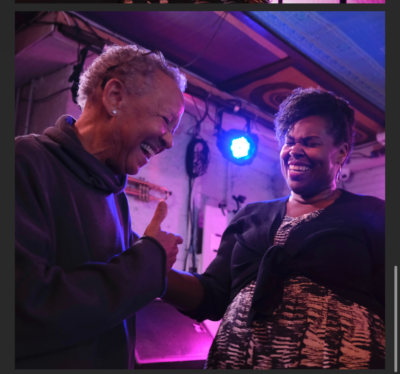 Renée Watson and Nikki Giovanni