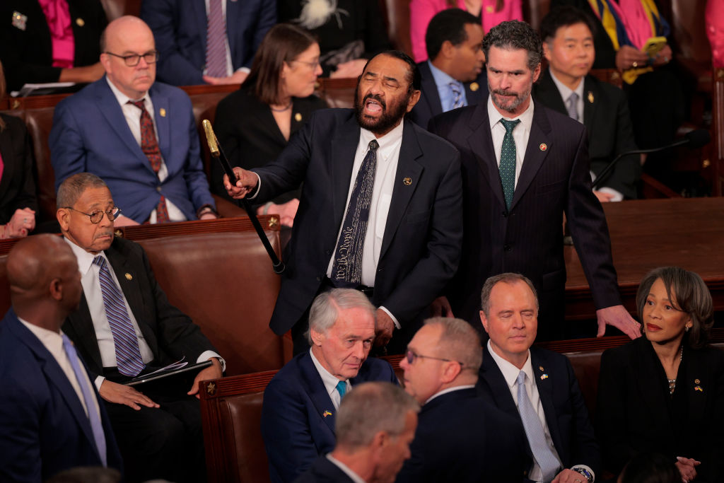 President Donald Trump Delivers Address To A Joint Session Of Congress