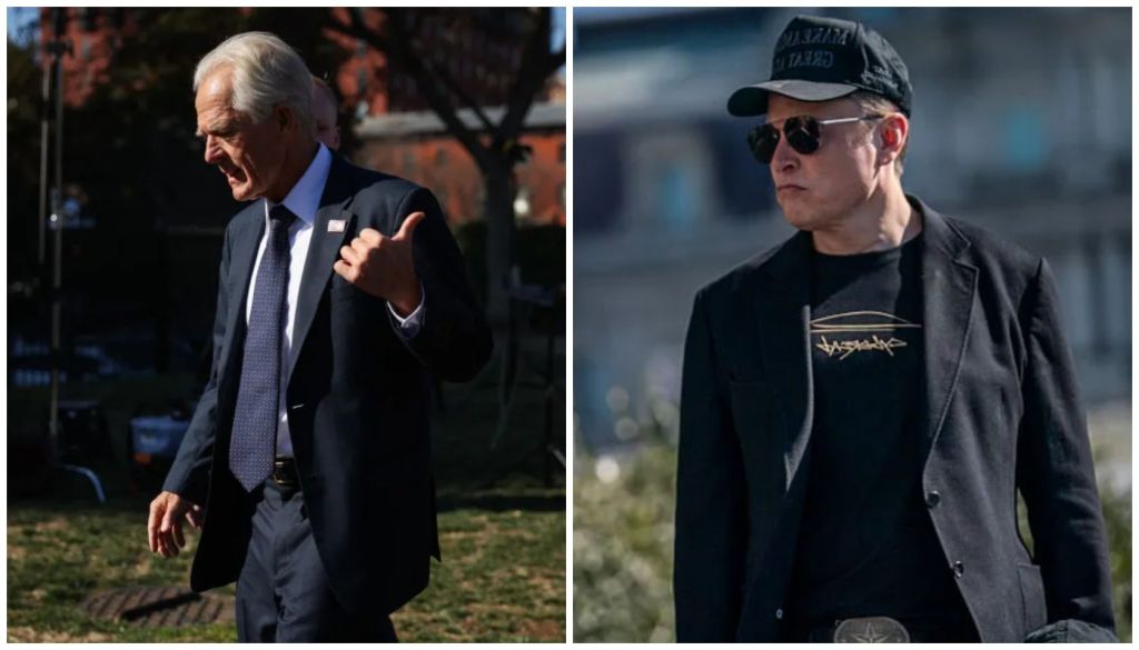 Elon Musk and President Trump’s trade adviser Peter Navarro are having a fuss-fight. Musk called Navarro “a moron” over tariffs. 
