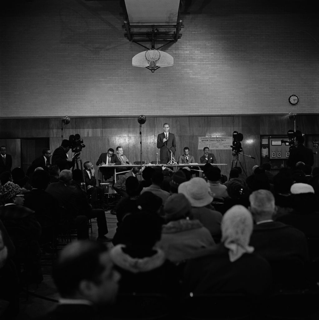 School Boycott Meeting, E. 117th Street, Harlem, NYC