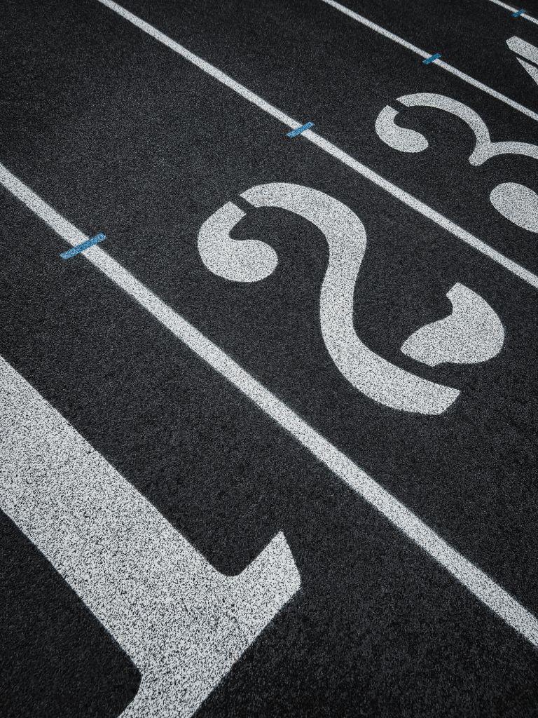 Track and Field Running Lanes