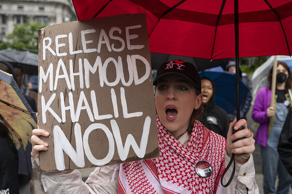 Rally for Mahmoud Khalil in New York City