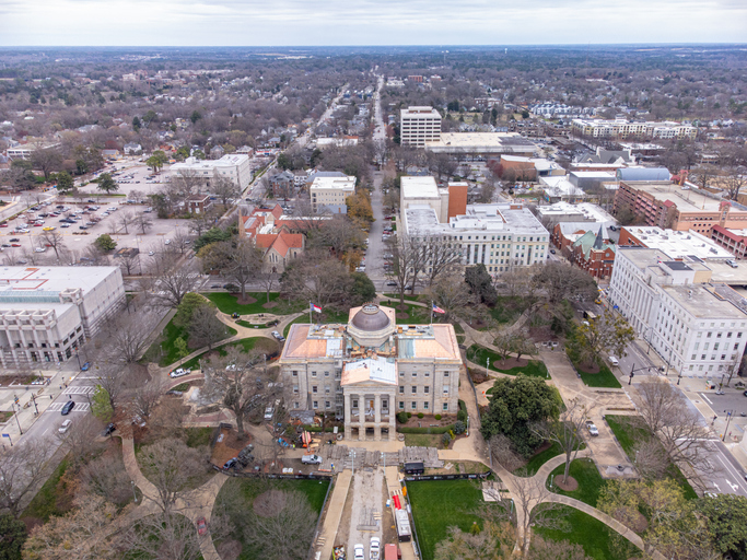 North Carolina State Capitol From Above
