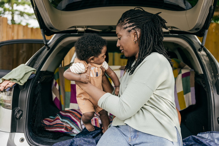 With every step and smile, this family makes the most of their outdoor time together.