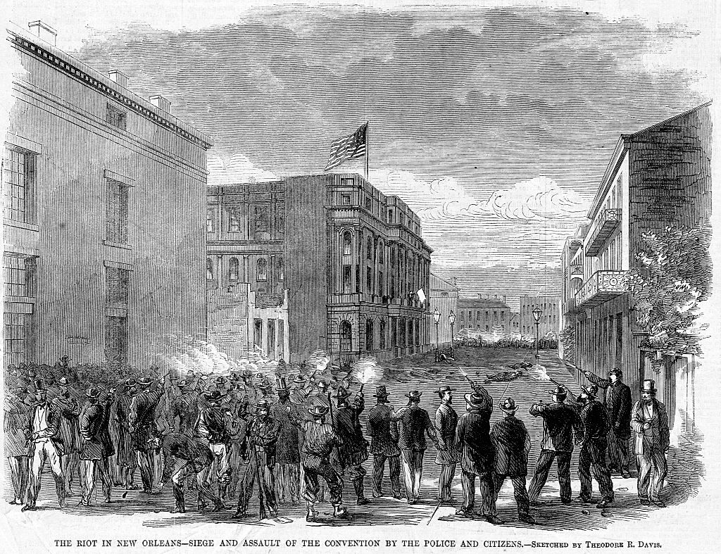 The Riot in New Orleans-Siege and Assault of the Convention by the Police and Citizens.
