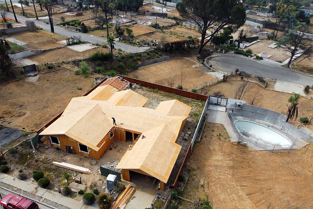 Rebuild Work Underway In Altadena After Wildfires