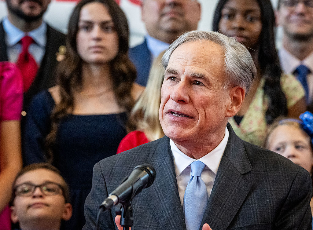 H.B. 2 signing - Texas Governor Greg Abbott. Salado Middle School