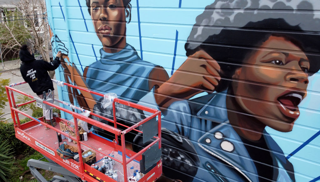Women of the Black Panther Mural