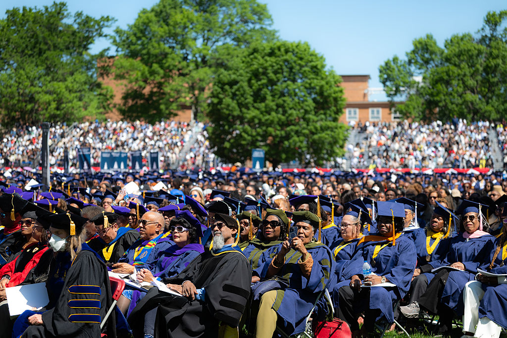 Howard University's 157th commencement ceremony in Washington DC