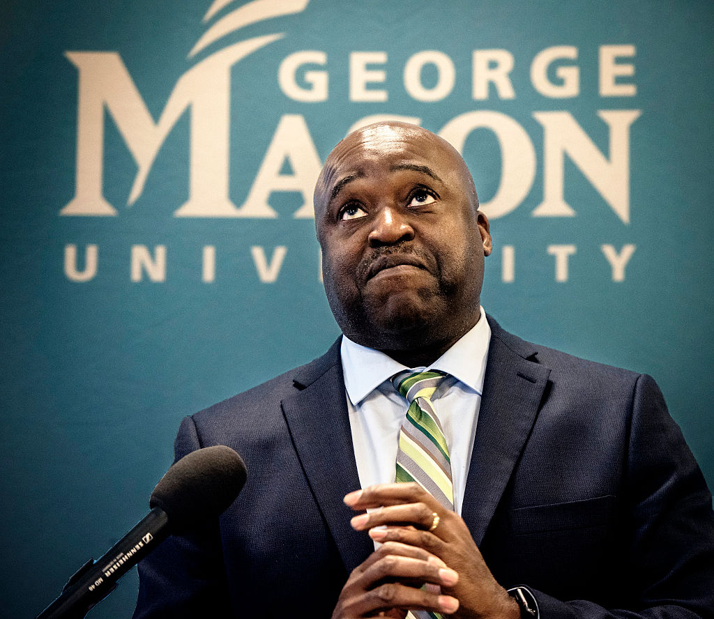 Dr. Gregory Washington, the new President of George Mason University, holds an introductory press conference, on February 27 in Fairfax, VA.