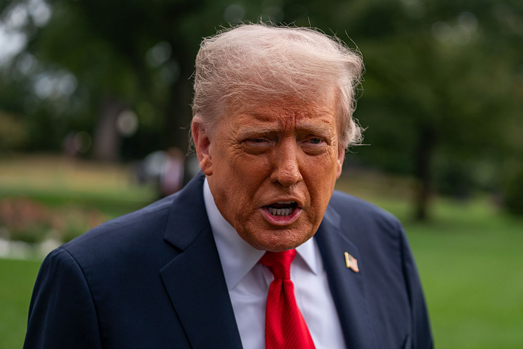 WASHINGTON, DC - SEPTEMBER 7: President Donald Trump departs fr