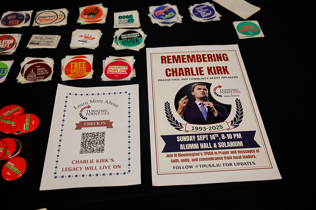 Mourners In Indiana Gather For Vigil Honoring Charlie Kirk
